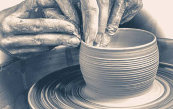 Beginning Wheel Throwing. Tuesdays 5:30-8pm beginning July 8th. Instructor Marty Benjamin